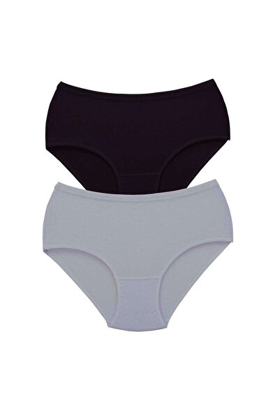 PRATİKOBA 2 Pieces Tutku Women's High Waist Bato Thick Rubber Panties S3