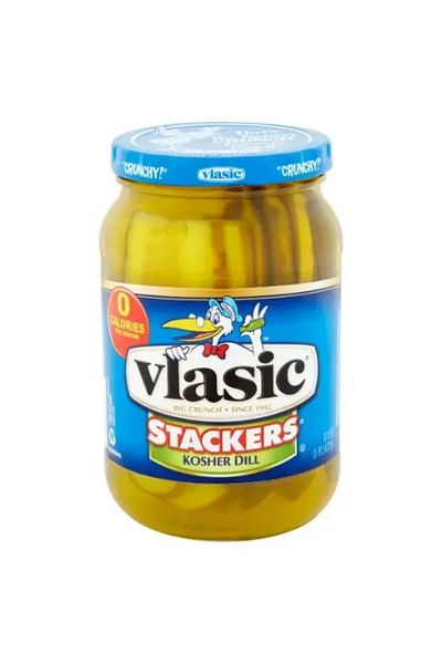 Vlasic Pack of 6 Kosher Dill Pickle Stackers (473ml)