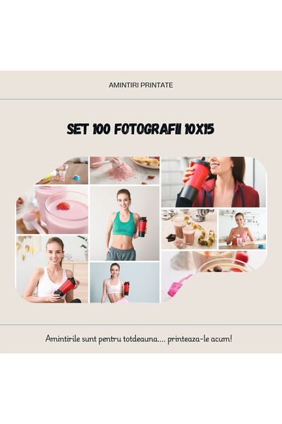 OEM Set 100 fotografii printate 10x15 hartie lucioasa