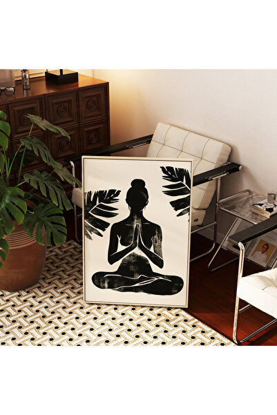 ARTHOUSECOLLECTIVE Poster de meditație yoga - 6 - Artă minimalistă de meditație - Poster fără cadru în dimensiuni de pictură