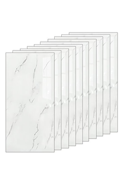 Teno Set 20x Tapet Marmura Premium 3D Teno®, suprafata acoperire 3.6 mp, 30x60 cm, alb perlat