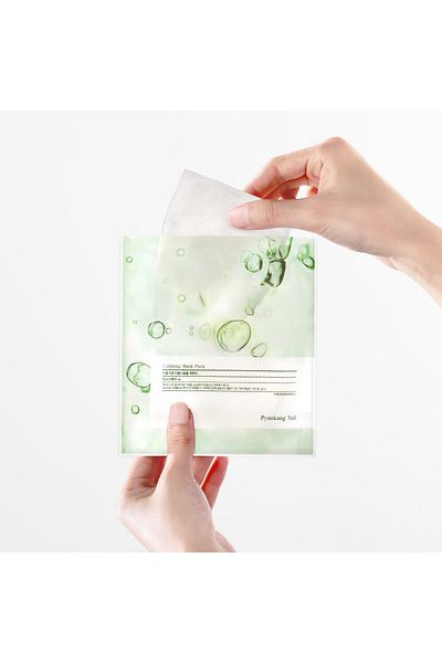Pyunkang Yul Ceramide Calming Mask 10 PCS - Panthenol, Hyaluronic Acid, Tea Tree, Shea Butter, Squalene & Cica
