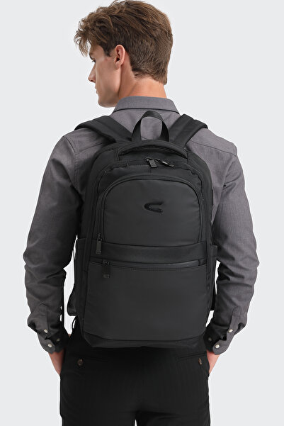 CACTİVE 17,3 İnç Laptop Bölmeli, Ortopedik Sırt Destekli Su Geçirmez Erkek Sırt Çantası CTV8681 Siyah
