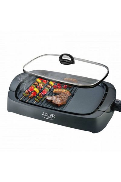 adler Electric Grill with Glass Lid, Adler, AD 6610, 2200 W