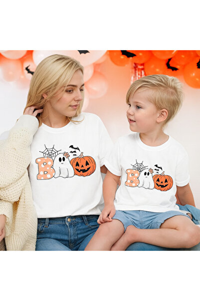 SVART WEAR Boo Halloween Mama Mini Mom Girl Copii Set de tricouri combinat tr...