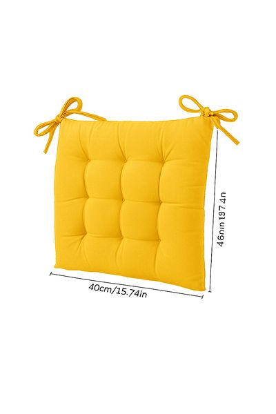 METİNEV Square Chair Cushion 4 Pieces