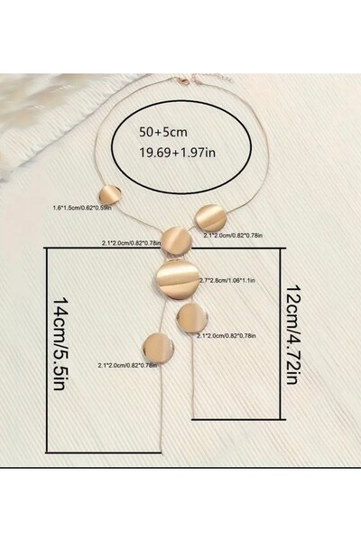 DEROSA JEWELRY&TEXTILES VİNTAGE BOHEM TARZI YUVARLAK KOLYE