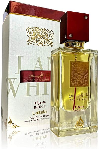 MY PERFUMES Ana Abiyedh Rouge Eau de Parfum 60ml | Unisex Perfume with Saffron, Cedarwood, and Amber