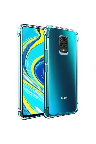 SHOWLIGHT Xiaomi Redmi Note 9 Pro Uyumlu Renksiz Silikon Şeffaf Telefon Kılıf...