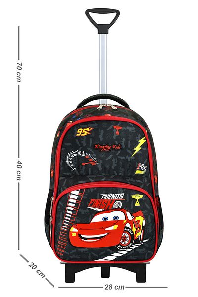 Kingston Hill Car Rickshaw Set de 3 genți pentru școala primară - Mecanism fix Rickshaw (picior față pliabil)