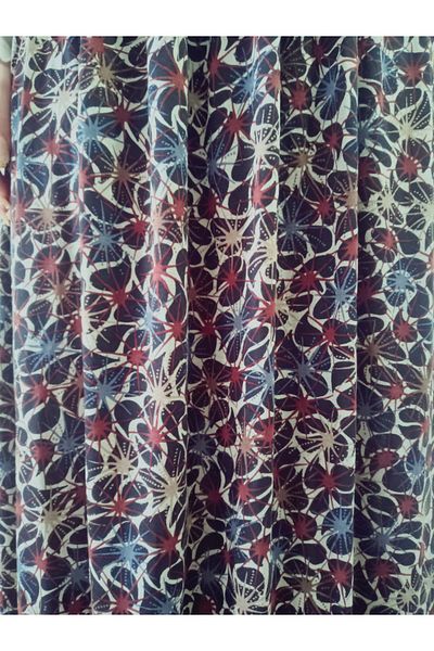 hoaryage 100% Cotton Elastic Waist Patterned Combed Cotton Fabric Maxi Size Mother Skirt, Prayer Skirt Size 38 100 kg