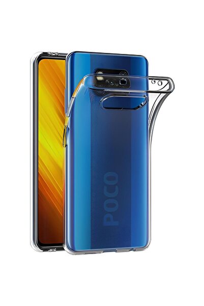Q Aksesuar Poco X3 Pro Uyumlu Renksiz Silikon Şeffaf Telefon Kılıfı