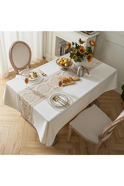Generic Beauenty Cotton Linen Tablecloths, Table Cloth for Dining Table 6 Sea...