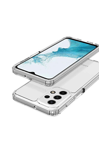 SHOWLIGHT Samsung Galaxy A73 Uyumlu Renksiz Silikon Şeffaf Telefon Kılıfı Kapak