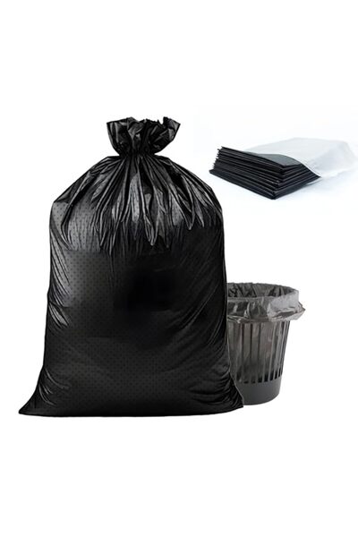 Generic 65 x 95 cm Black Garbage Bags for Bin (60 Pcs, 3 packs of 20) - Tall Kitchen Trash Bags 30 Gallon K