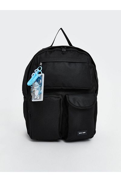 LC Waikiki Quality Parts from Celebi Store |   Black Multi-Compartment Women's Backpack