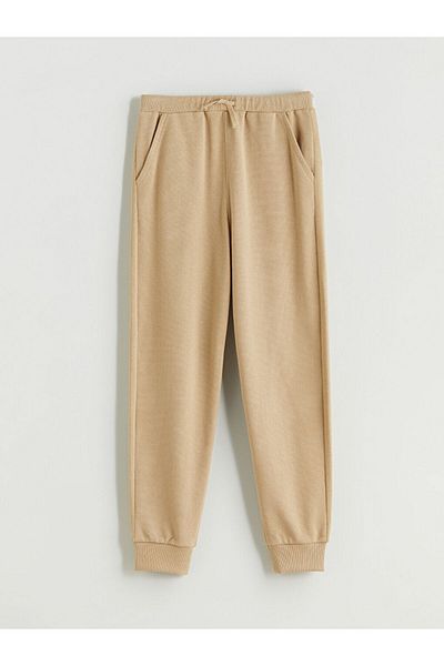LC Waikiki Quality Parts from Celebi Store |   Beige Elastic Waist Boys Jogger Sweatpants
