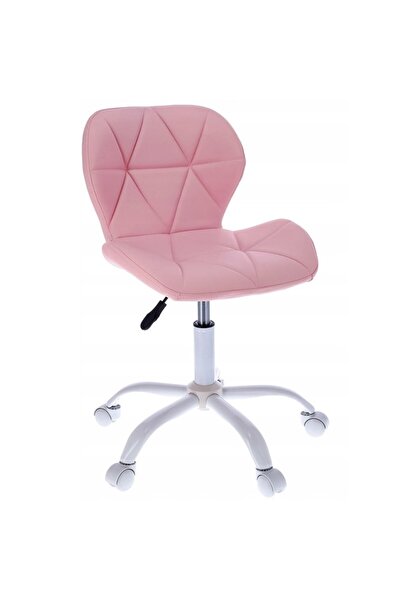 Kardett Scaun birou ergonomic roz cu piele ecologică, înăltime reglabilă, 120...