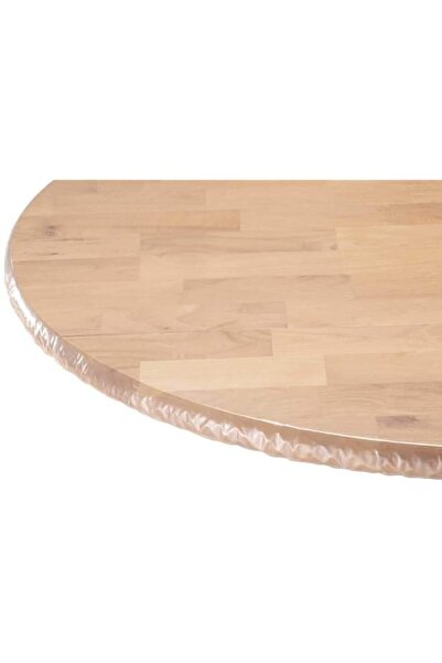 Generic LAMINET - Plastic Elastic Fitted Table Cover Protector - Clear - Larg...