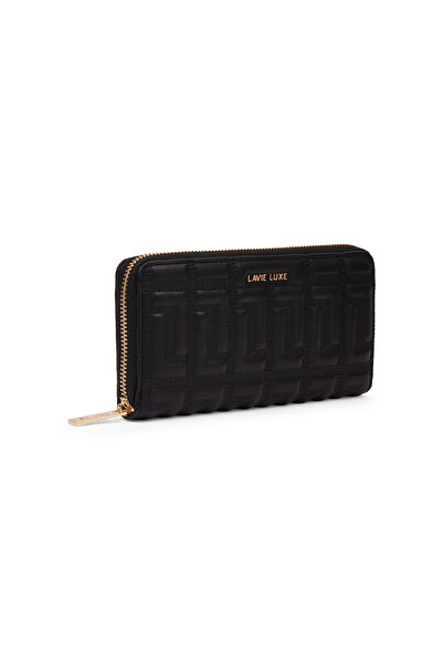 Lavie Luxe Women's Quina25 Long zip around wallet (Black)