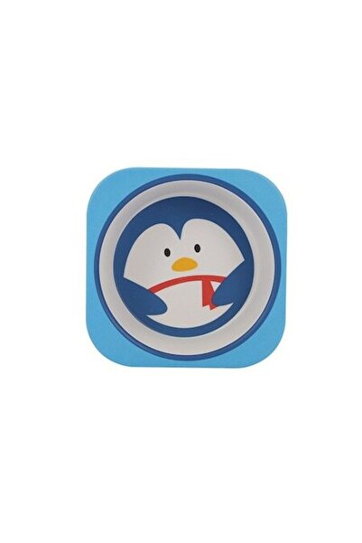 Mixbo Farfurie pentru Copii Mixbo, Bambus, 14 x 4 cm, Pinguin