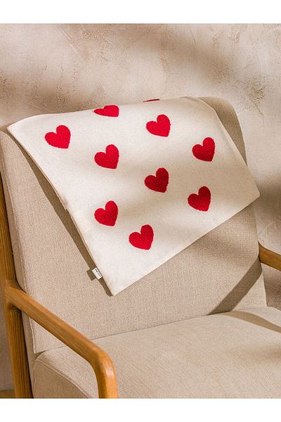 LC Waikiki Quality Parts from Celebi Store |   Red Heart Printed Throw Pillow Case 45X45 cm