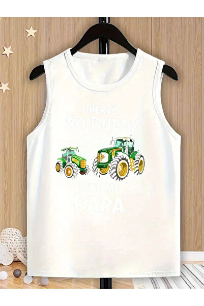 haha Erkek Çocuk Baskılı Sıfır Kol T-shirt