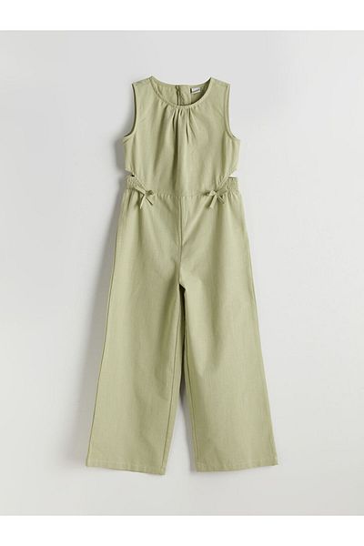 LC Waikiki Quality Parts from Celebi Store |   Green Crew Neck Girl's Jumpsuit