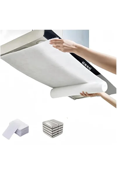 Generic 10M General Range Hood Filter Paper,Grease Filter Papers,Oil Absorbing Stickers,Fire-retardant Non-