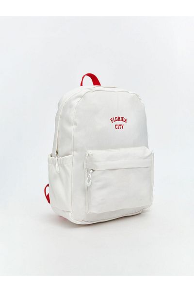 LC Waikiki Quality Parts from Celebi Store |   Ecru Embroidered Girl's Backpack