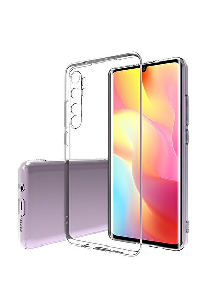 SHOWLIGHT Xiaomi Mi Note 10 Lite Uyumlu Renksiz Silikon Şeffaf Telefon Kılıfı...