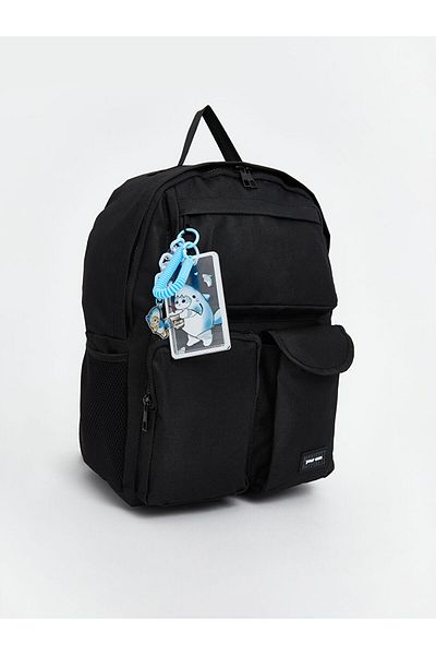 LC Waikiki Quality Parts from Celebi Store |   Black Multi-Compartment Women's Backpack