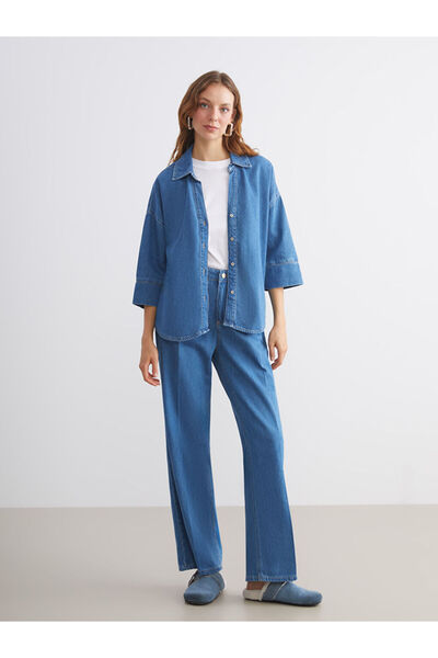 LC Waikiki Quality Parts from Çelebi Store |   Loose Fit Women's Jean Shirt