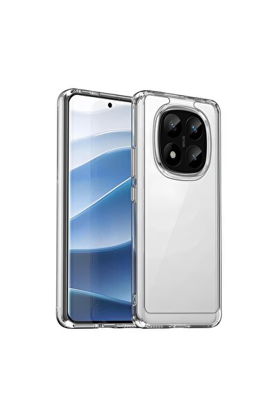 Q Aksesuar Xiaomi Redmi Note 14 Pro Plus Uyumlu Renksiz Silikon Şeffaf Telefo...