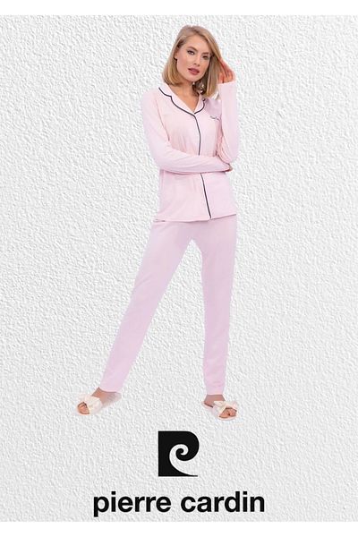 Pierre Cardin Women's Cotton & Modal Boxed Long Sleeve Pajama Set L1.Pc.7717.001