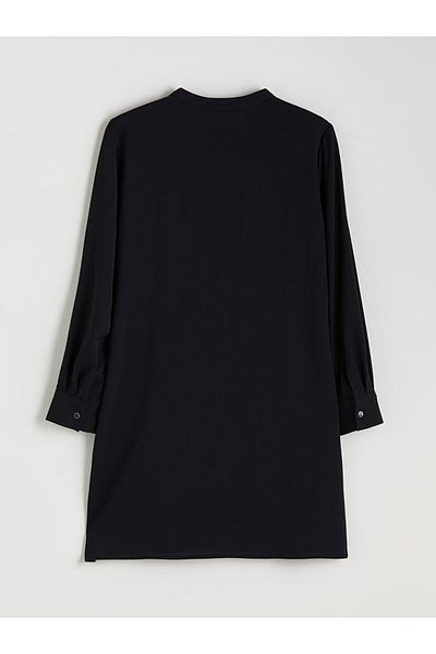 LC Waikiki Alegări strălucitoare din magazinul Shining |   Tunica de cămașă pentru femei Grace Black Judge Collar