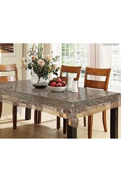 Generic غطاء طاولة طعام شفاف ثلاثي الأبعاد من البولي فينيل كلوريد من شركة كوب...