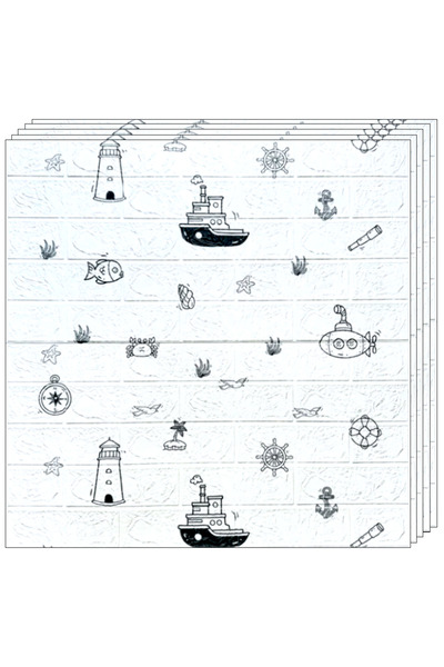 Teno Set 20x Tapet Caramida 3D Teno®, Model Ocean, suprafata acoperire 10.5 m...