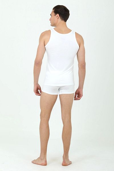 Modestia D's Damat 300 Men's Singlet and Boxer Set - White - XXL