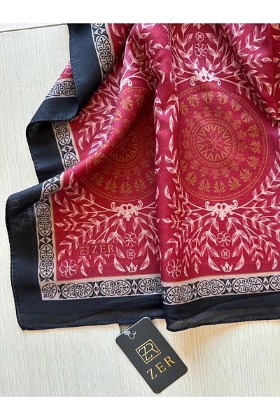 ZER Premium – Special Collection Shawl with Geometric and Floral Patterns