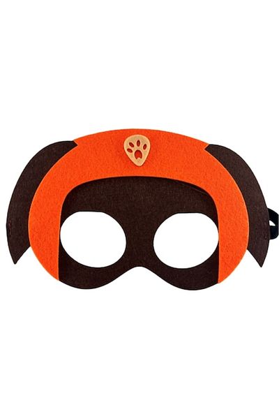 Mixbo Children's Costume Mask - Dog, Felt/Elastic, Orange/Brown