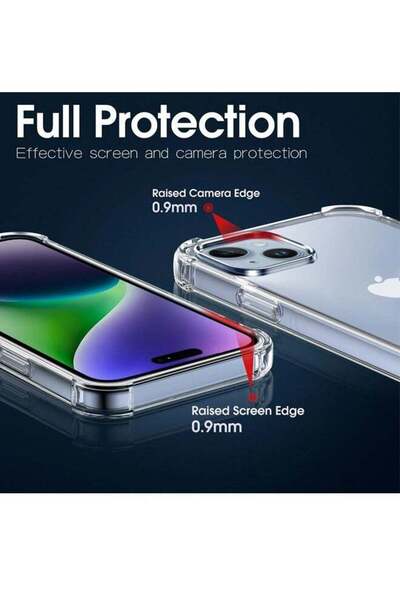 Generic Silicone Protective Back Case Cover For Apple iPhone 15 Plus Transparent