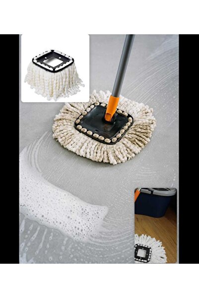 Mrt Mikrofiber Mop yedek başlık sapsız kare