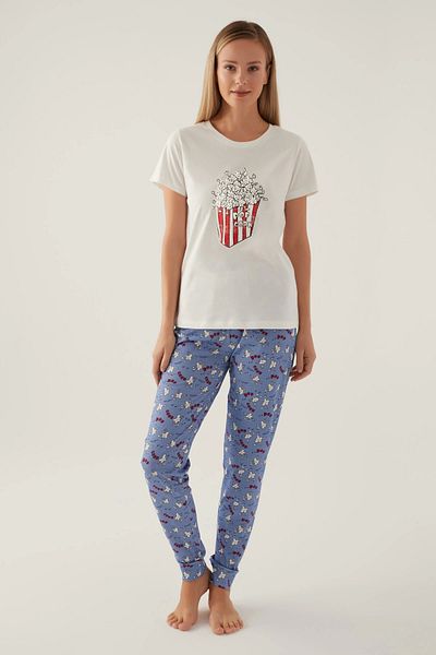 Modestia Roly Poly 3415-S Women's Short Sleeve Pajamas Set