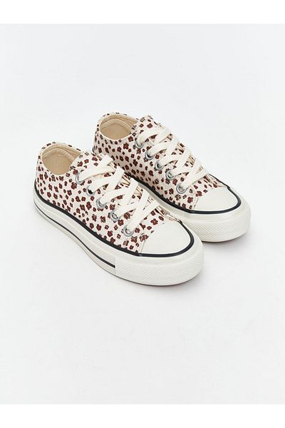 LC Waikiki Quality Parts from Celebi Store |   Beige Leopard Patterned Girl's Sports Shoes