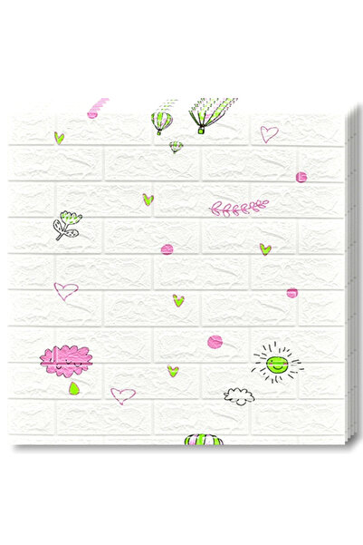 Teno Set 20x Tapet Caramida 3D Teno®, suprafata acoperire 10.6 mp, 70x77 cm, alb