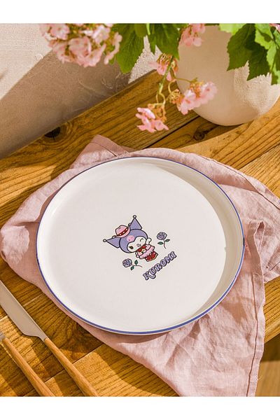 LC Waikiki Quality Parts from Celebi Store |   Mixed Kuromi Printed Ceramic Cake Plate 22 cm