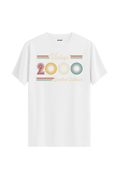 Colermi 2000 Birth Date Vintage T-Shirt - Birthday Gift Retro Tee Shirt