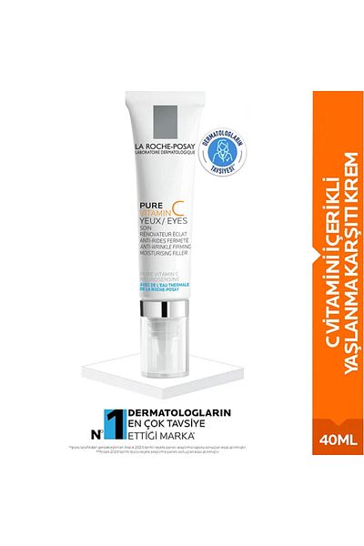 La Roche Posay Anti-Aging and Anti-Wrinkle Eye Contour Care Cream with Vitamin C 15ml