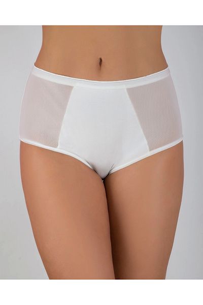 Modestia G-Box 922 Women's High Waist Panties - Ecru - m